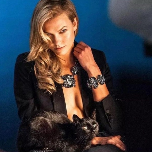 Exceptional LANVIN Atelier Swarovski XL  statement necklace W/ matching Earrings - Picture 3 of 9